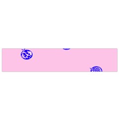 Star Space Balloon Moon Blue Pink Circle Round Polkadot Flano Scarf (small) by Mariart