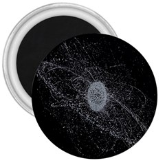 Space X Circle Line Black 3  Magnets by Mariart