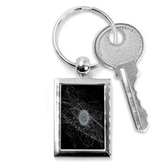 Space X Circle Line Black Key Chains (rectangle) 