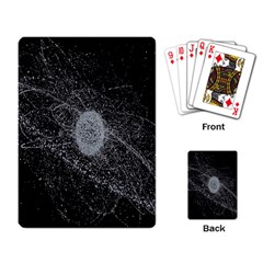 Space X Circle Line Black Playing Card by Mariart