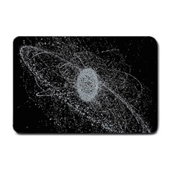 Space X Circle Line Black Small Doormat  by Mariart