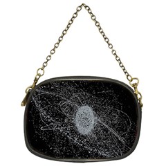 Space X Circle Line Black Chain Purses (one Side)  by Mariart