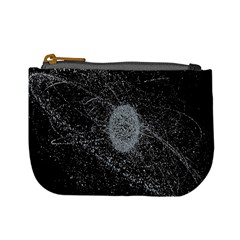 Space X Circle Line Black Mini Coin Purses by Mariart