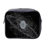 Space X Circle Line Black Mini Toiletries Bag 2-Side Front