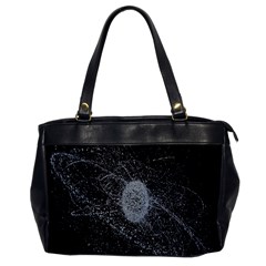 Space X Circle Line Black Office Handbags