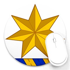 Star Yellow Blue Round Mousepads