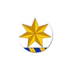 Star Yellow Blue Golf Ball Marker by Mariart