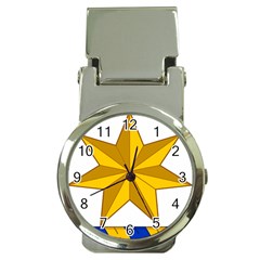 Star Yellow Blue Money Clip Watches by Mariart