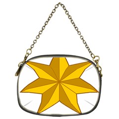 Star Yellow Blue Chain Purses (one Side)  by Mariart