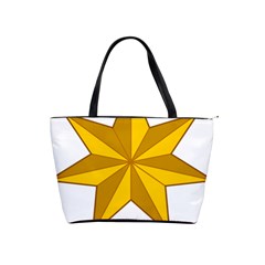 Star Yellow Blue Shoulder Handbags by Mariart