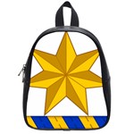 Star Yellow Blue School Bags (Small)  Front