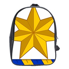 Star Yellow Blue School Bags (xl)  by Mariart