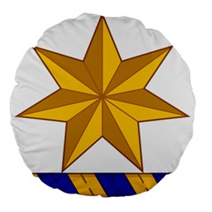 Star Yellow Blue Large 18  Premium Flano Round Cushions by Mariart