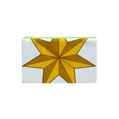 Star Yellow Blue Cosmetic Bag (xs) by Mariart