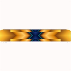 Plaid Blue Gold Wave Chevron Small Bar Mats by Mariart