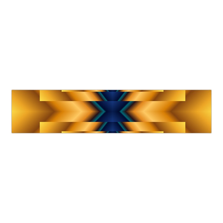 Plaid Blue Gold Wave Chevron Velvet Scrunchie