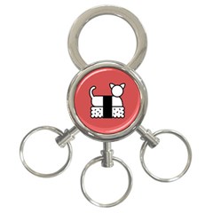 Sushi Cat Japanese Food 3-Ring Key Chains