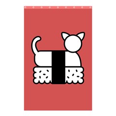 Sushi Cat Japanese Food Shower Curtain 48  x 72  (Small) 