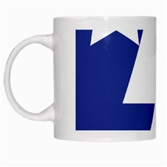 Three Colors Blue White Line Star White Mugs by Mariart