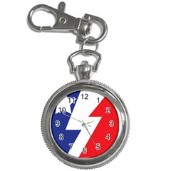 Three Colors Blue White Line Star Key Chain Watches