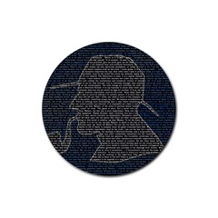 Sherlock Quotes Rubber Coaster (round) 