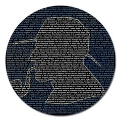 Sherlock Quotes Magnet 5  (round) by Mariart