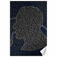 Sherlock Quotes Canvas 24  X 36  by Mariart