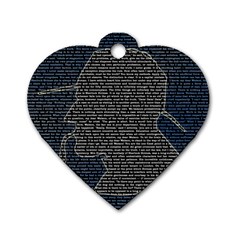 Sherlock Quotes Dog Tag Heart (two Sides) by Mariart