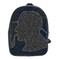 Sherlock Quotes School Bags(large)  by Mariart