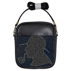 Sherlock Quotes Girls Sling Bags by Mariart