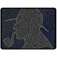 Sherlock Quotes Fleece Blanket (large)  by Mariart