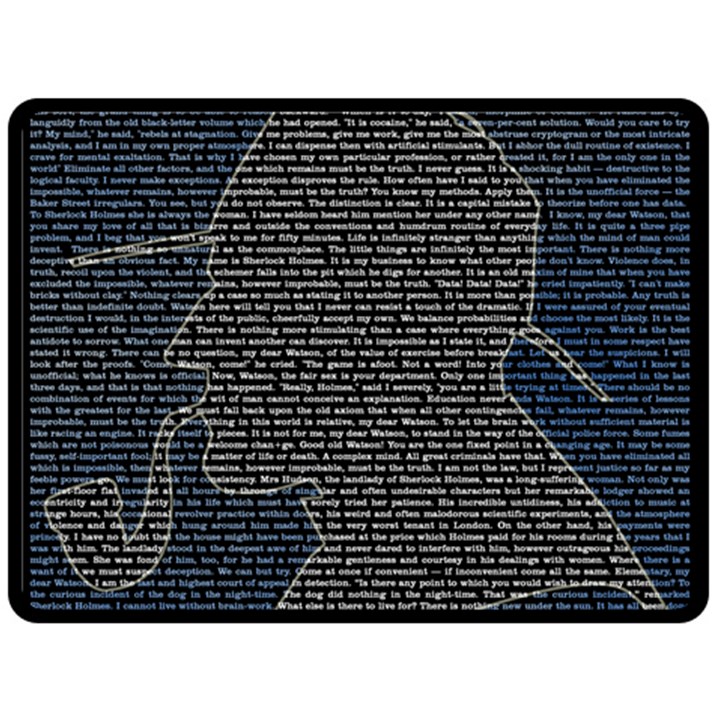 Sherlock Quotes Fleece Blanket (Large) 