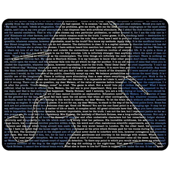 Sherlock Quotes Fleece Blanket (Medium) 