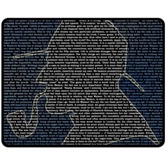 Sherlock Quotes Double Sided Fleece Blanket (medium)  by Mariart