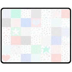 Sweet Dreams Rag Quilt Fleece Blanket (medium)  by Mariart