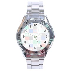 Sweet Dreams Rag Quilt Stainless Steel Analogue Watch by Mariart