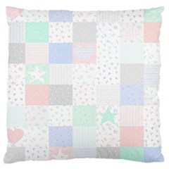 Sweet Dreams Rag Quilt Large Cushion Case (two Sides) by Mariart