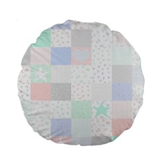 Sweet Dreams Rag Quilt Standard 15  Premium Round Cushions by Mariart