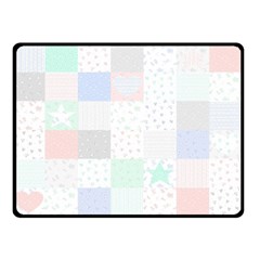 Sweet Dreams Rag Quilt Double Sided Fleece Blanket (small)  by Mariart