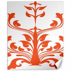 Tree Leaf Flower Orange Sexy Star Canvas 16  X 20   by Mariart