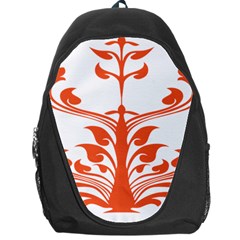 Tree Leaf Flower Orange Sexy Star Backpack Bag by Mariart