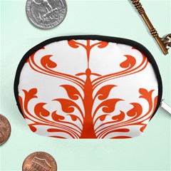 Tree Leaf Flower Orange Sexy Star Accessory Pouches (medium)  by Mariart