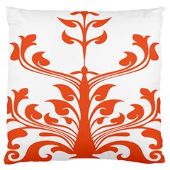 Tree Leaf Flower Orange Sexy Star Standard Flano Cushion Case (two Sides) by Mariart