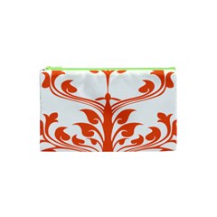 Tree Leaf Flower Orange Sexy Star Cosmetic Bag (xs) by Mariart