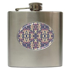 Multicolored Modern Geometric Pattern Hip Flask (6 Oz) by dflcprints