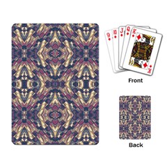 Multicolored Modern Geometric Pattern Playing Card by dflcprints