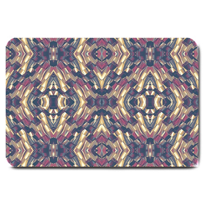 Multicolored Modern Geometric Pattern Large Doormat 