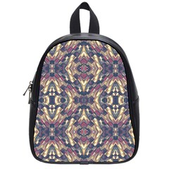 Multicolored Modern Geometric Pattern School Bags (small)  by dflcprints