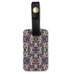 Multicolored Modern Geometric Pattern Luggage Tags (one Side)  by dflcprints