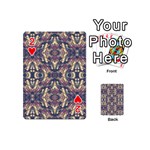 Multicolored Modern Geometric Pattern Playing Cards 54 (Mini)  Front - Heart2